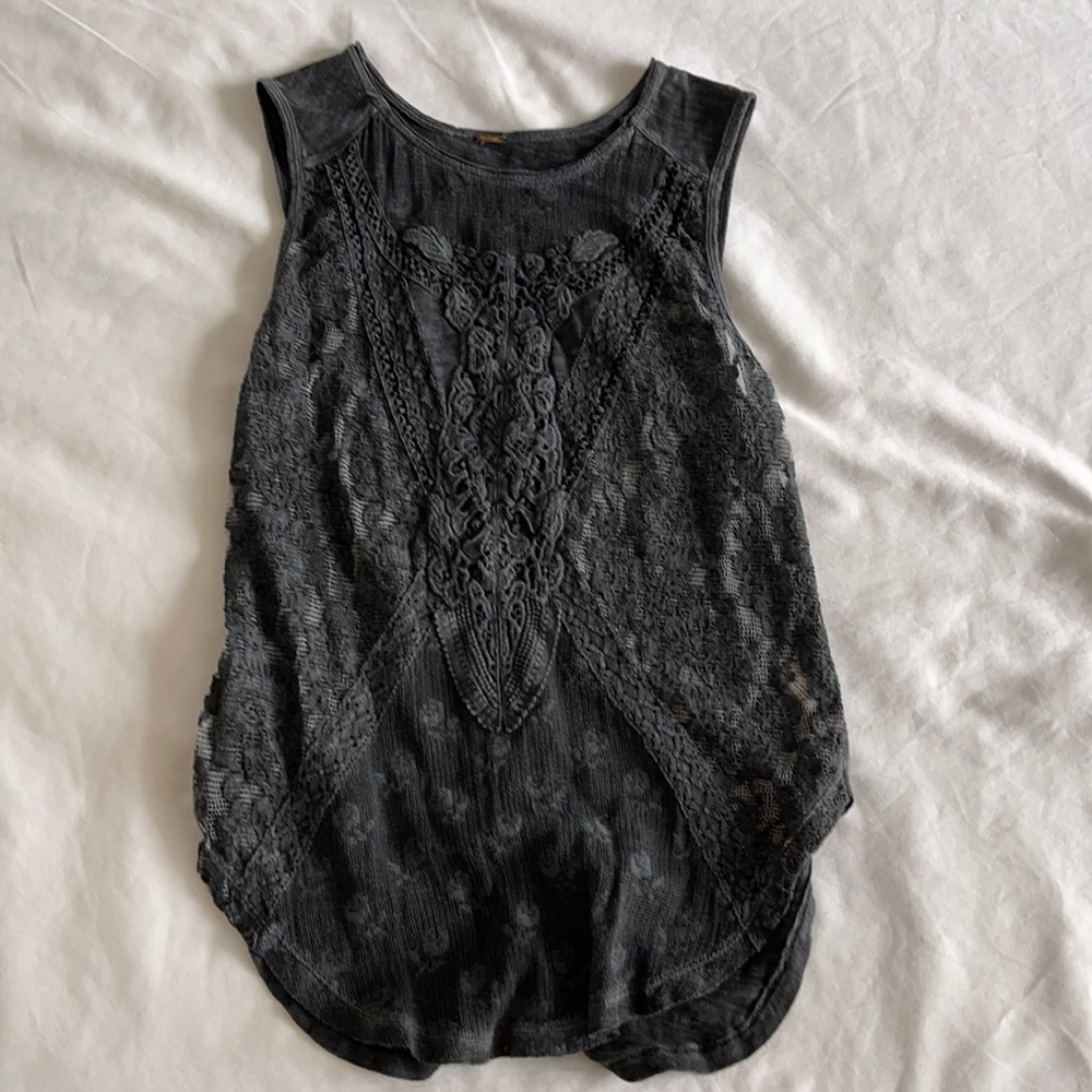 Free people size S gray top